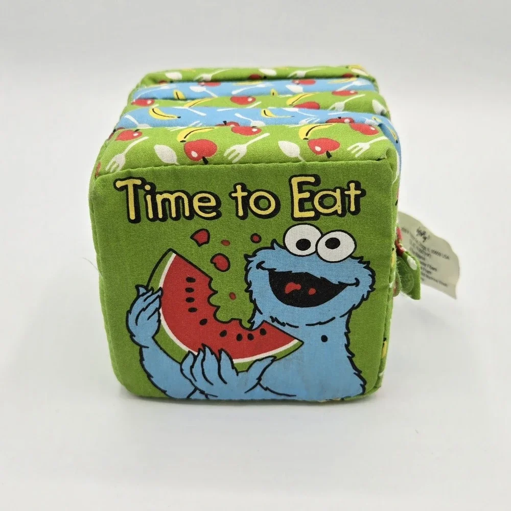2003 Soft Play‎ Sesame Street Cookie Monster Time to Eat Foam Plush Baby Book